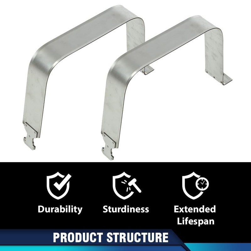 PIT66 Fuel Tank Straps Compatible with Chevy Silverado GMC Sierra