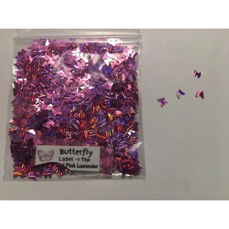 the glitters world V-Day Solvent Resistant LOVE BUTTERFLY shape-Laser-Gl -