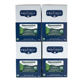 Organic Positively Tea Company, Spearmint Herbal Tea, K-Cup Compatible, 96 Pods