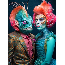 Meet The Aliens Nymira and Dantar - Un rompecabezas de 1000 piezas por Cross  Glory