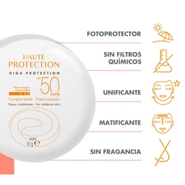 Avène, Protector Solar Mineral, Tono Arena, FPS 50