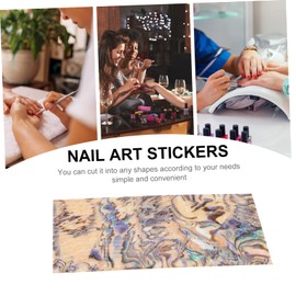 Baluue 1sheet Nail Art Stickers Shell Design Decals for Easy Manicure Suitable for Natural Artificial Nails