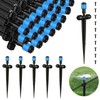 25 Pcs Water Irrigation Drippers, MSDADA Adjustable 360 Degree Fan