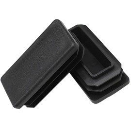 Rectangle Tubing Plugs 1" x 2"(25 mm x 50 mm), Plastic Tubing End Caps Durable Chair Glide for Chair Table Stool Leg Bar Stool Glides Inserts, Fence Plugs, Furniture or Fitness Equipment End Caps