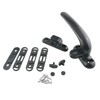WHYHKJ Black Aluminum Alloy Door Window Locking Pulls Interior and