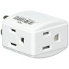 White 3outlet Cube Tap/Adapter