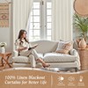 LAMIT 100% Blackout Short Linen Curtains for Cafe, 40 Inch