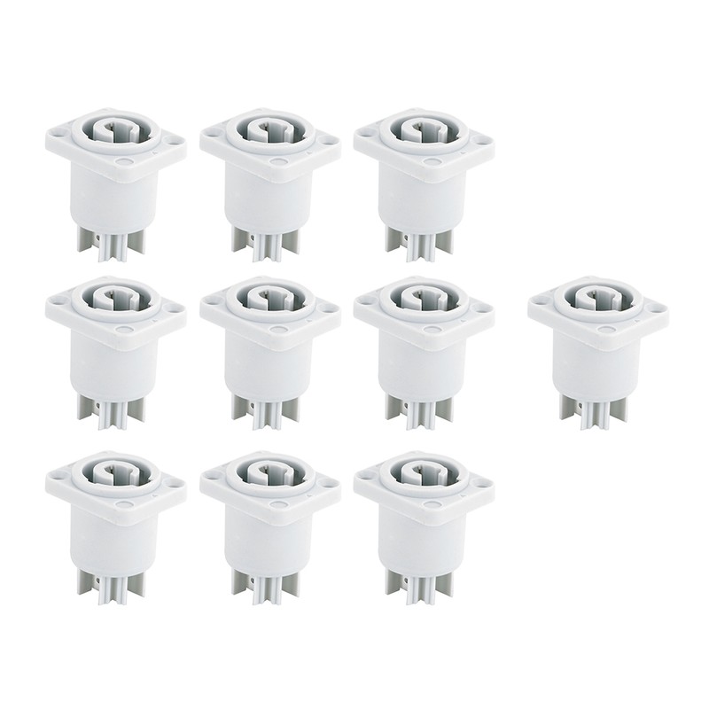 10Pcs 3 Cores 20A Amplifier Audio Chassis Plug Connector Power