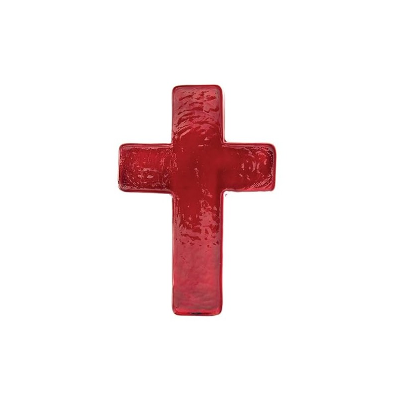 47th & Main Decorative Glass Cross Paperweight Decor for Coffee