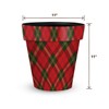Briarwood Lane Christmas Plaid Medium Planter