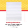 School Smart Stitched Cover Composition Book, No Margin, 8-1/2 x