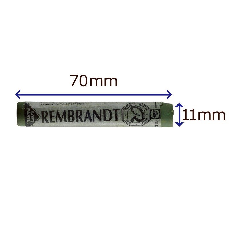 Talens : Rembrandt Soft Pastel : Permanent Green Light TR618.3