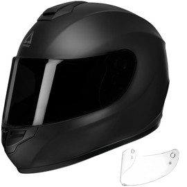 TRIANGLE Motorcycle Helmets Full Face Motorcycle Helmet for Men & Women with Tinted and Clear Visor Meet Dot Approved
