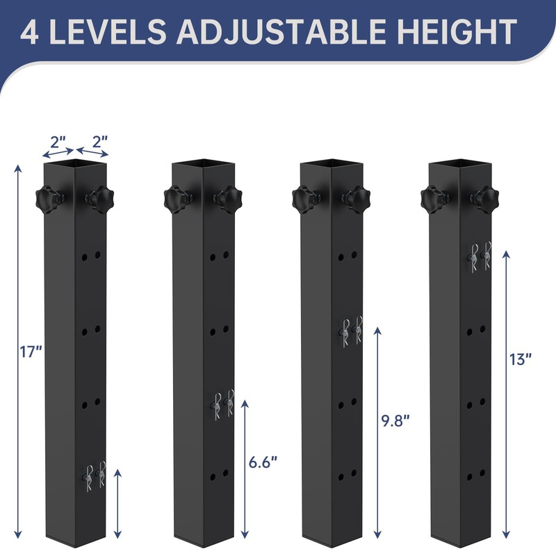 Famiron 4 Pcs Table Leg Extenders for Folding Tables, 4