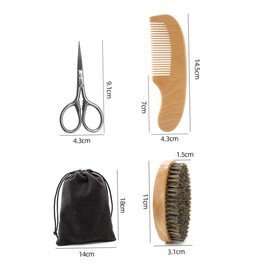 VICASKY 1 Set Men's Beard Grooming Beard Shaving Kit Combs and Storage Bag for Easy Travel and Maintenance