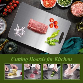 Titanium Cutting Board, 100% Pure Titanium Cutting Boards for Kitchen, Double Sided Food-Grade, Dishwasher Safe Chopping Board for Cutting Meat Vegetable Fruit 1PCS(11.5"L x 8"W)