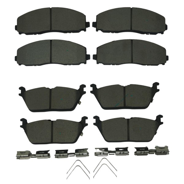 Ceramic Disc Brake Pad Set | Bremex Premium Front and