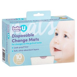 babyU Disposable Change Mats X 10