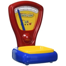 Theo Klein 9322 Obst und Gemüsewaage I Klassische Spielwaage I Anzeige von Zwei Seiten sichtbar I Wiegeablage sinkt beim Wiegen EIN I Maße: 16 cm x 14 cm x 24 cm