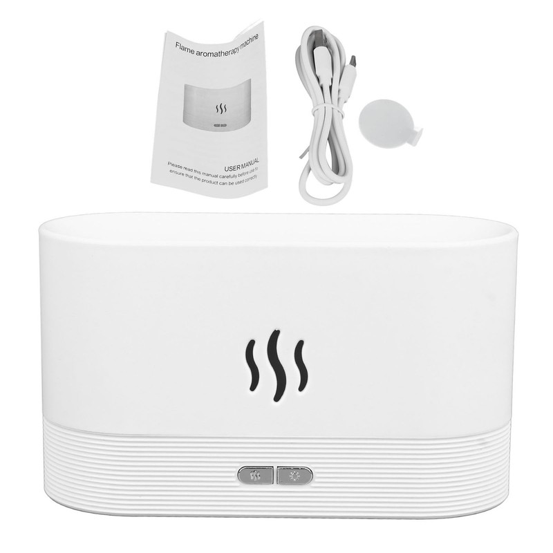 Essential Oil Diffuser Flame Light Aromatherapy Humidifier Quiet Operation USB