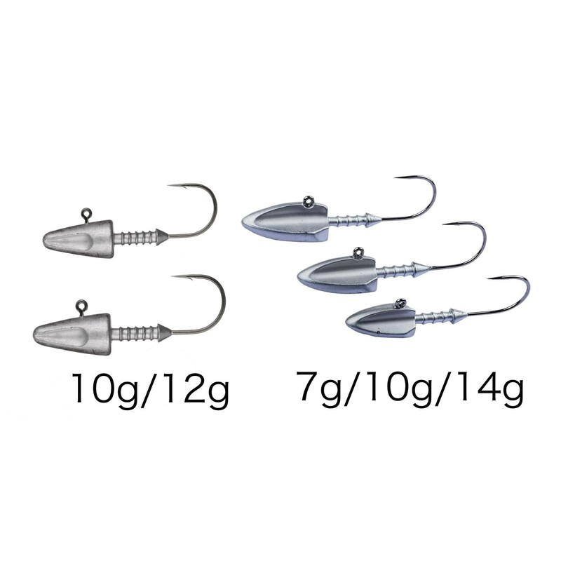 E&K726 Jig Head Set 7g 10g 12g 14g Assorted 4