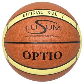 Lusum Optio Basketball Ball PU Leather Indoor Outdoor Basketball Size 7. Durable Basket Ball for all Conditions. Suitable for all Ages and Abilities.