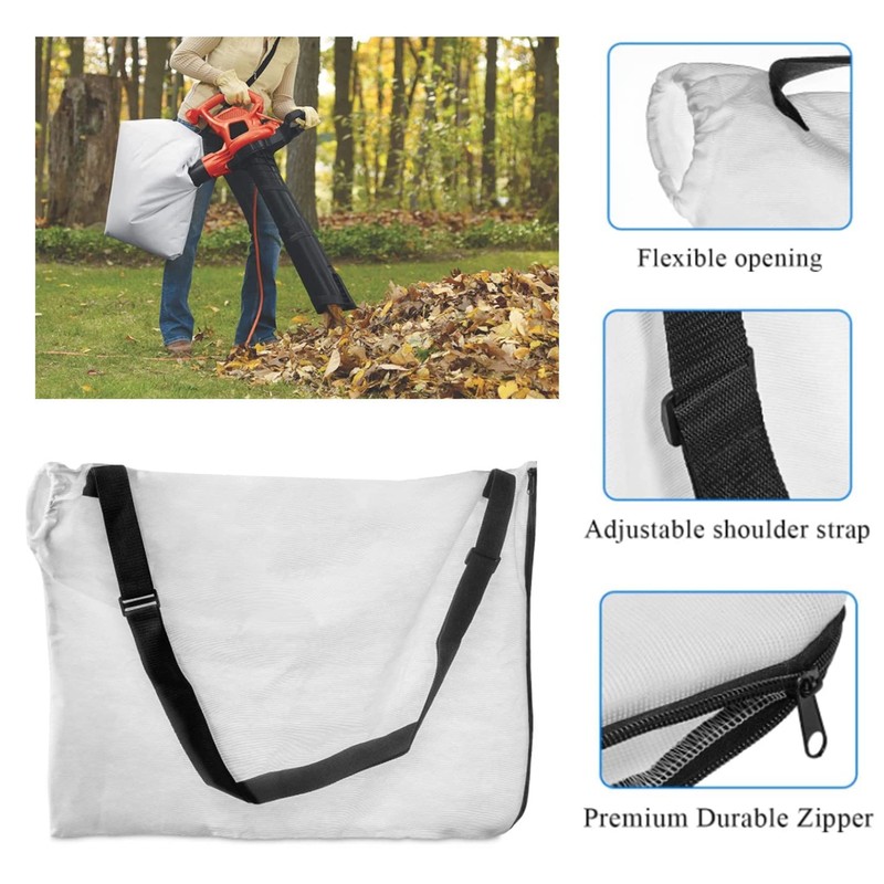 530095564 Blower Leaf Vacuum Bags Bottom Zippered Design Dupe for
