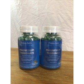 Tinies Bers Lot 2 UNITS- Tinies bers Magnesium Threonate Gummies Grape Flavor 500mg. 60ct