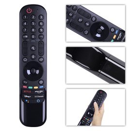 PZL Universal MR21GA AN-MR21GA AN-MR21GC IR Replacement Remote Fit for LG Smart 4K UHD OLED TVs 43NA 50UP 60UP 70UP 86NA, OLED QNED Mini-LED NanoCell UHD Series (NO Voice Magic Pointer Function)