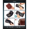 Eredita Men's Bi-fold Wallet, Zip Around - Tochigi Leather, orange
