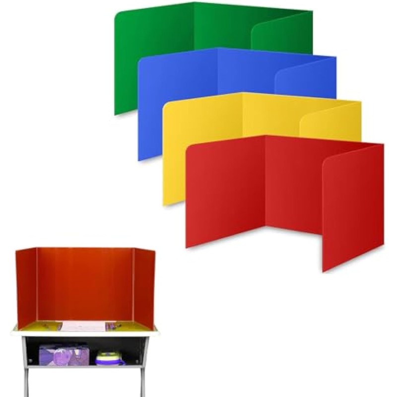 4 Pack Desk Divider Privacy Panel,Privacy Screen Stand,Desk Privacy Divider,Barrier