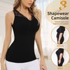 Ellareese Shapewear for Women Tummy Control Compression Top V-neck With