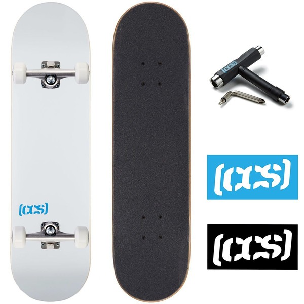 CCS Skateboard Complete - Color Logo and Natural Wood -