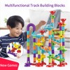 113 Pieces 3D Marble Run Set Construction Building Blocks STEM