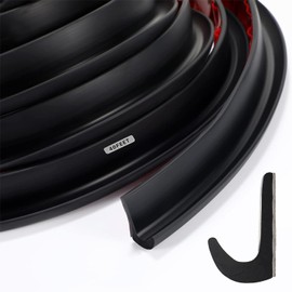Tondiamo 40 ft Rv Rain Gutter 3/4 Inch Plastic Drip Rail PVC Strip Roof Rain Diverter, Adhesive Backing, Flexible J Shape Rv Trim Molding for Car Van Door Motorhome(Black)