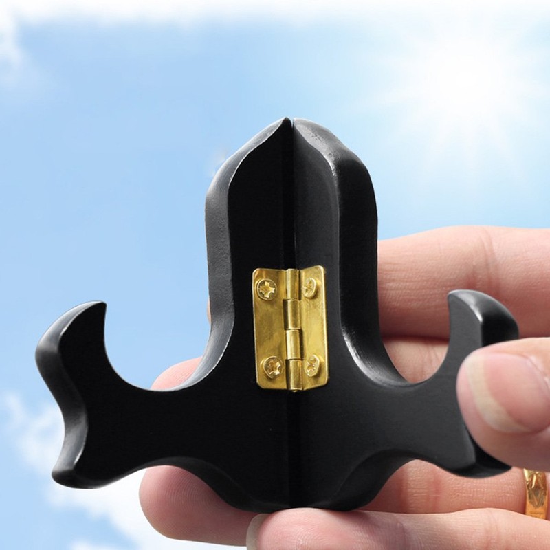 Unknown Wooden display for folding Easel Stands Bowl Plate Holder