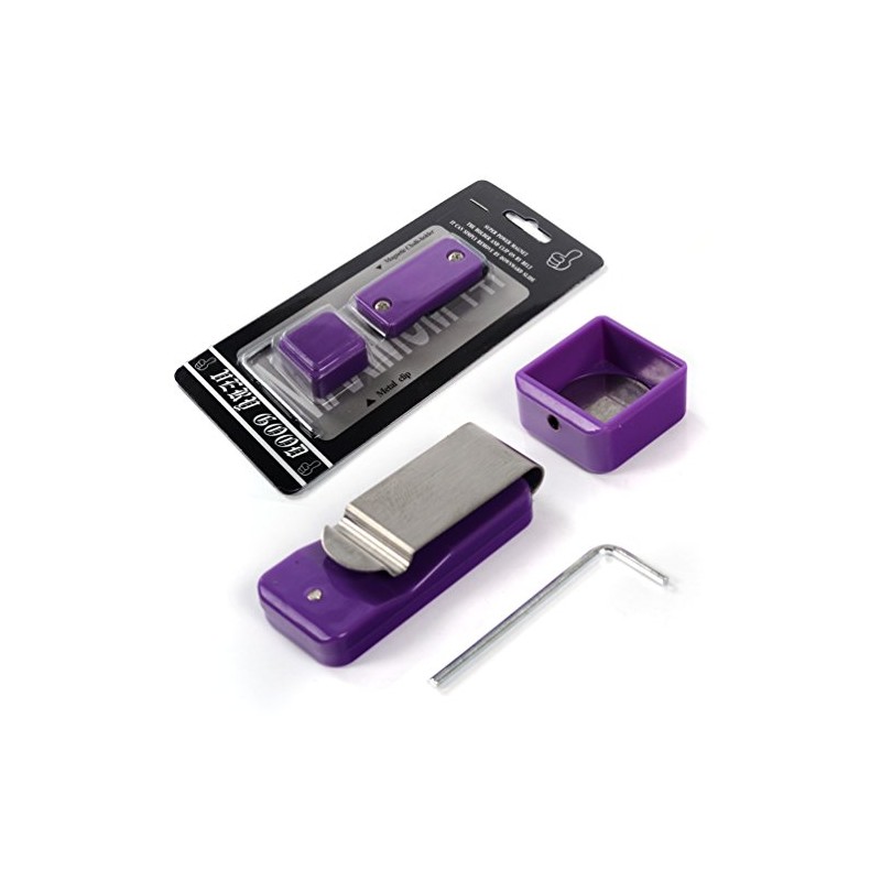 CUESOUL Purple Billiards Magnetic Pool Cue Chalk Holder for Billiard