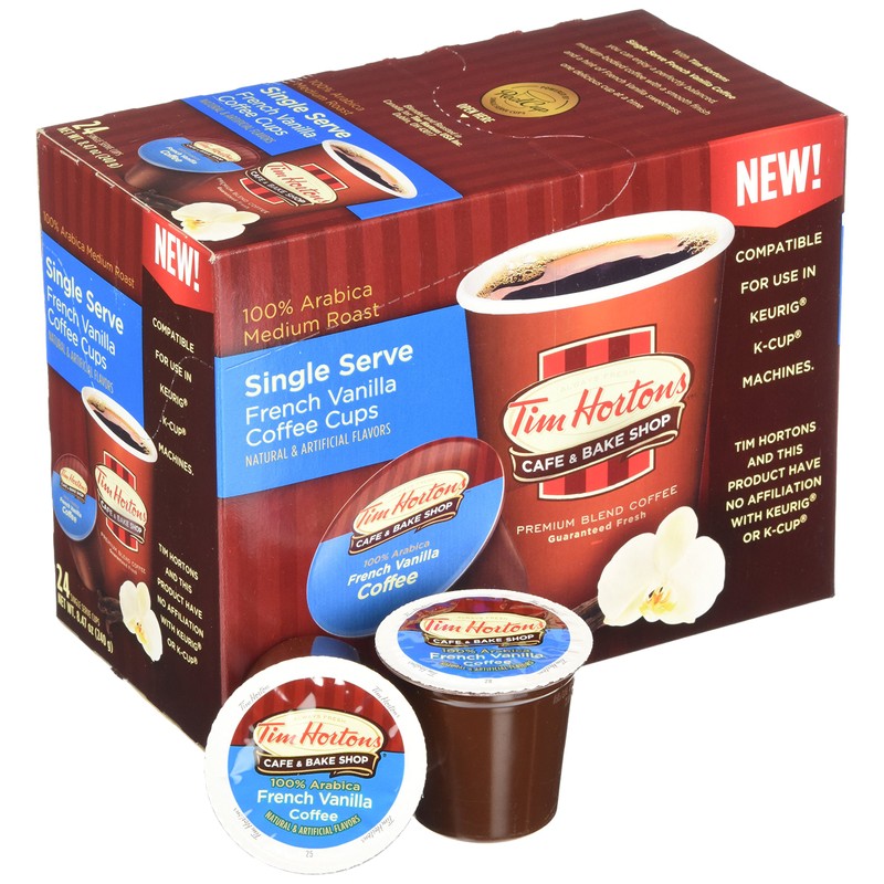Tim Hortons French Vanilla Coffee 72 Count