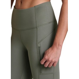 RBX Activewear Women's Fleece Lined Legging with Zipper Pockets Full Length Outdoor Legging Fleece Running Tights Mulled Bas