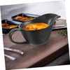 LALADEFIEE Black Gravy Boat - Mini Pourer for Home Tableware