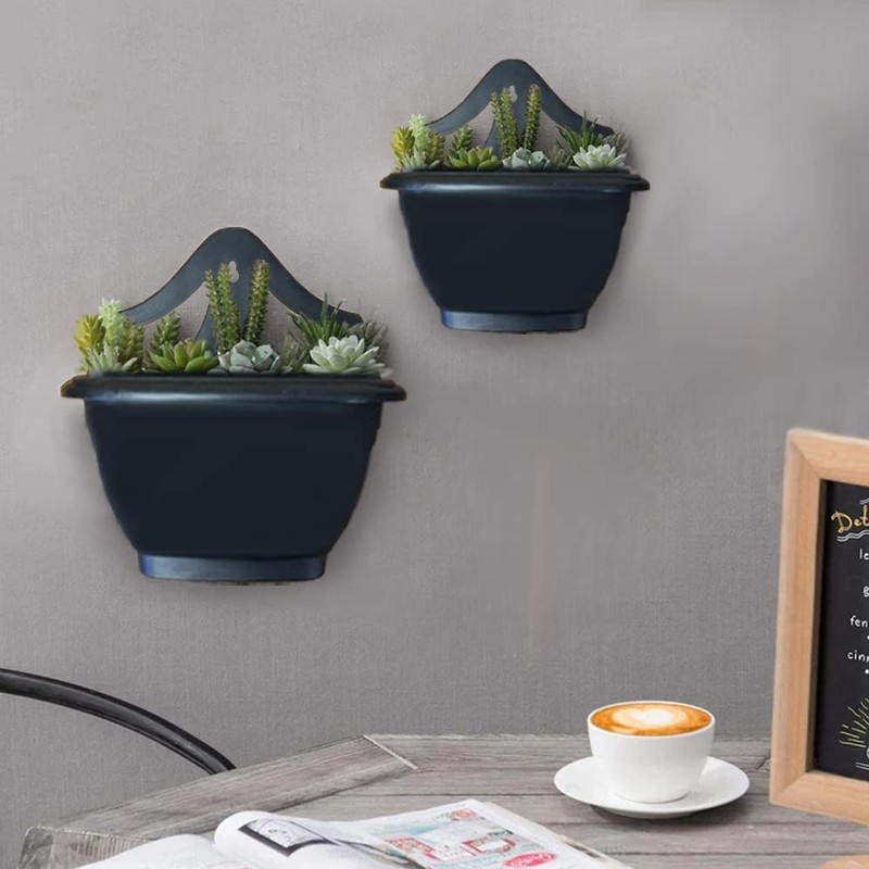 PHG Stylish Wall Flower Planters | Elegant Outdoor Plastic Planters
