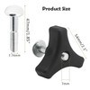 Wbeng 2 Pcs Lawn Mower Handle Knobs Nut Bolt with