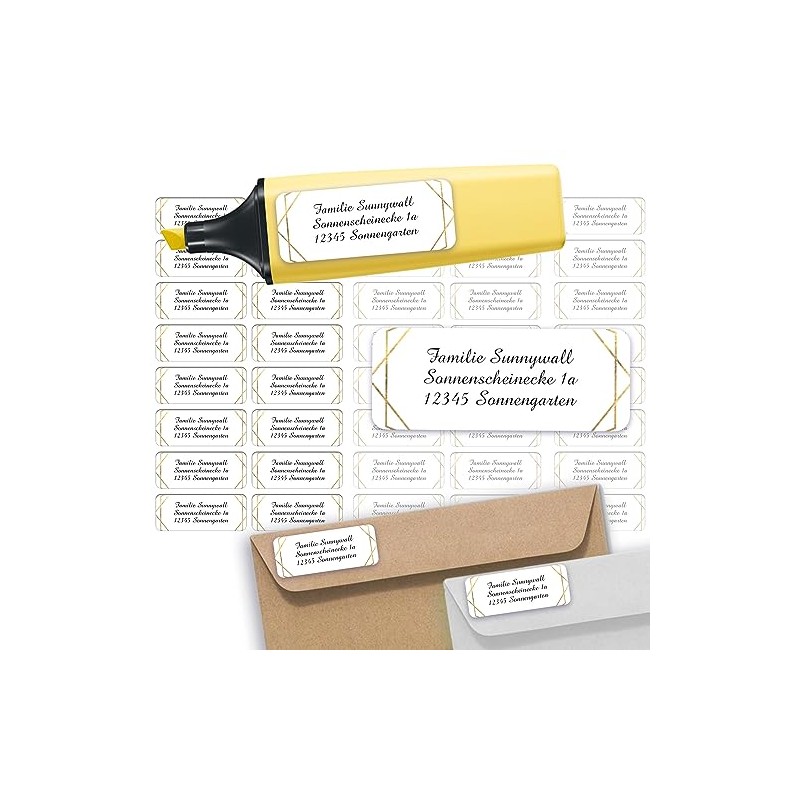 Address Labels - Address Stickers with Your Desired Text 53
