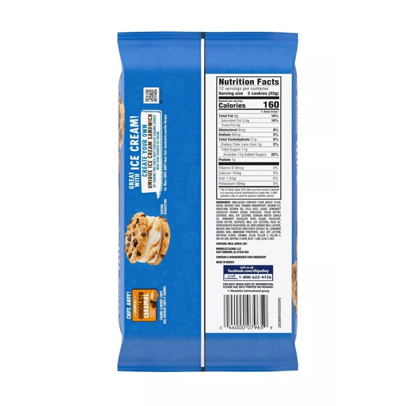 Chips Ahoy! ⚪️ New Family Size Chips Ahoy Crunchy Chocolate