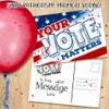 Vote Postcards Bulk - Your Vote Matters - Set of