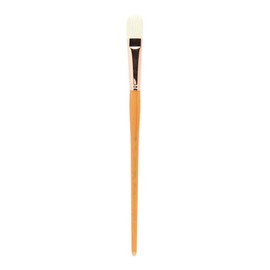 Princeton Refine Artist Brush, Brushes for Oil and Acrylic Paint, Series 5400 Natural Chunking Bristle, Filbert, Size 12