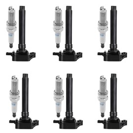 UF648 Ignition Coil Pack with Spark Plugs 97390 Endxedo Set of 6 Ignition Coil Pack fit for Chrysler 200 300 for Dodge Jeep Ram 300 Town & Country Grand Cherokee Wrangler 3.6L V6 2011-2020