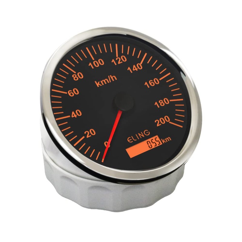 ELING GPS Speedometer 0-200KM/H Speed Gauge 110mm for Boat Truck