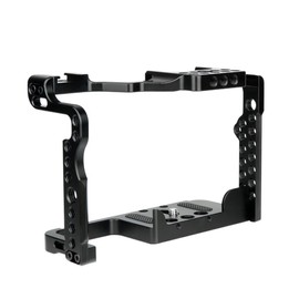 NICEYRIG Camera Cage for Panasoni Lumix G9 GH5 Series, with Threaded Hole NATO Rail and Cold Shoe - 349
