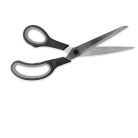 Lizzy 1x Large Black Scissor | Professional Stainless Steel & Easy Grip Handle | Ideal For School Home Office Art Sewing Tailor Stationery Craft Paper Fabric Household All-Purpose Sharp Shears For DIY